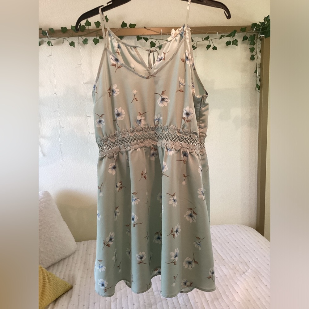 Blue Floral Dress